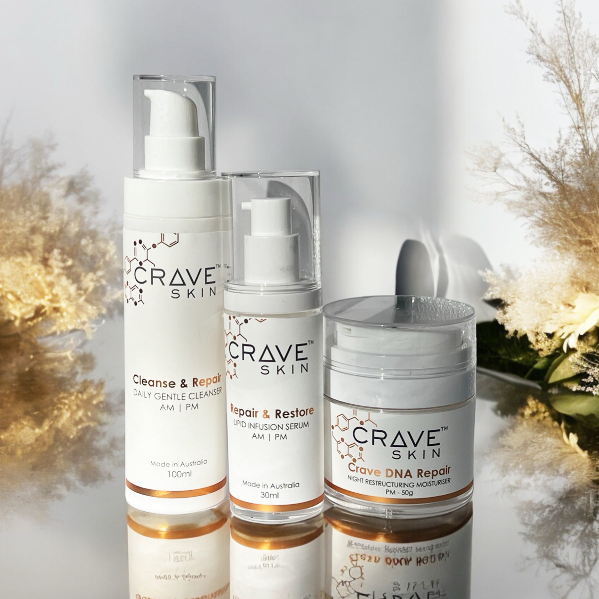 crave skin cosmeceutical skin care brand  cleanser serum moisuriser australia qld