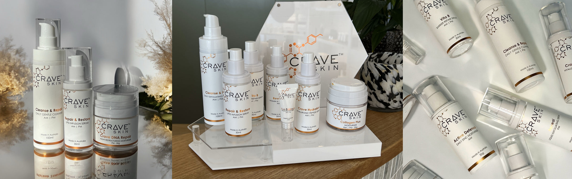 crave skin become a stockist banner Australian cosmeceutical skincare products made for australian skin wholesale skin care products sunshine coast qld