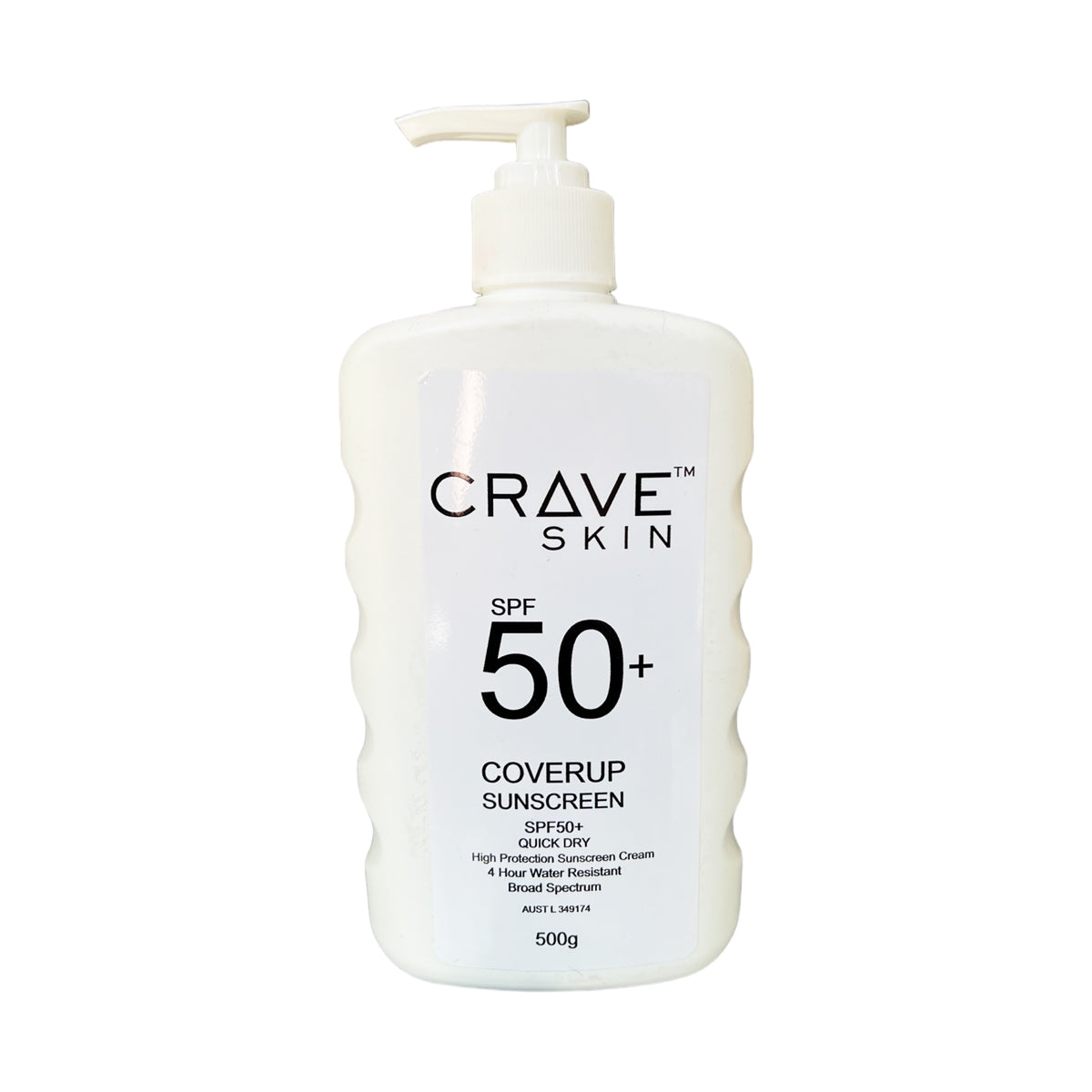 crave skin SPF 50+ Sunscreen 500g cosmeceutical skincare product made for australian skin retail and wholesale available