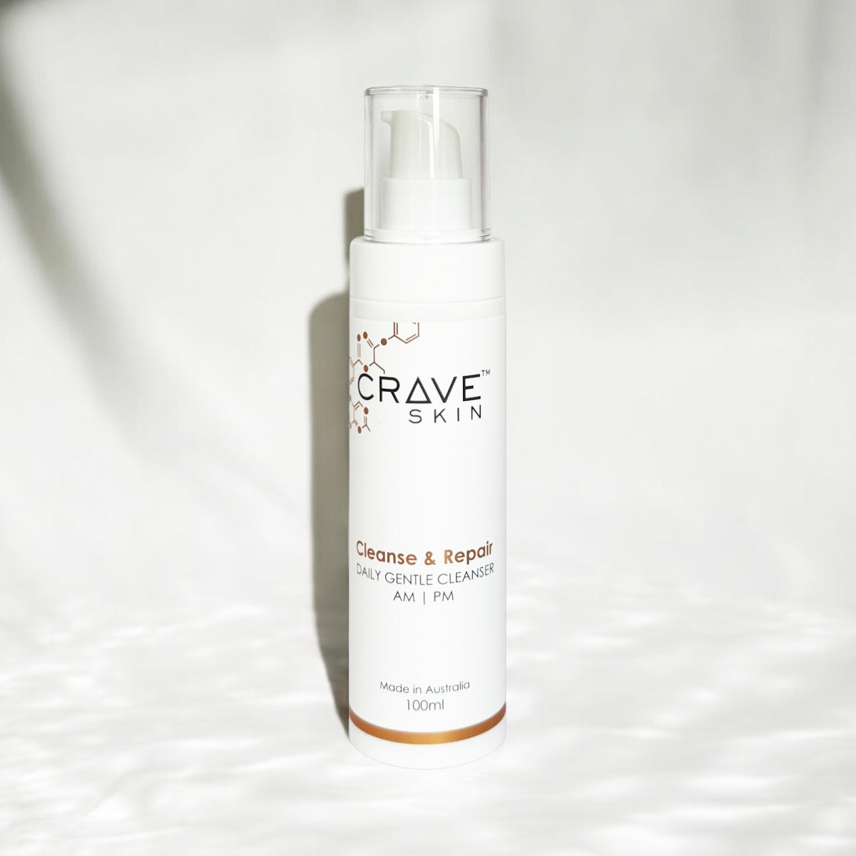 cleanse and repair daily gentle cleanser by crave skin best cosmeceutical skincare cleaners in Australia made for australian skin, wholesale and retail available