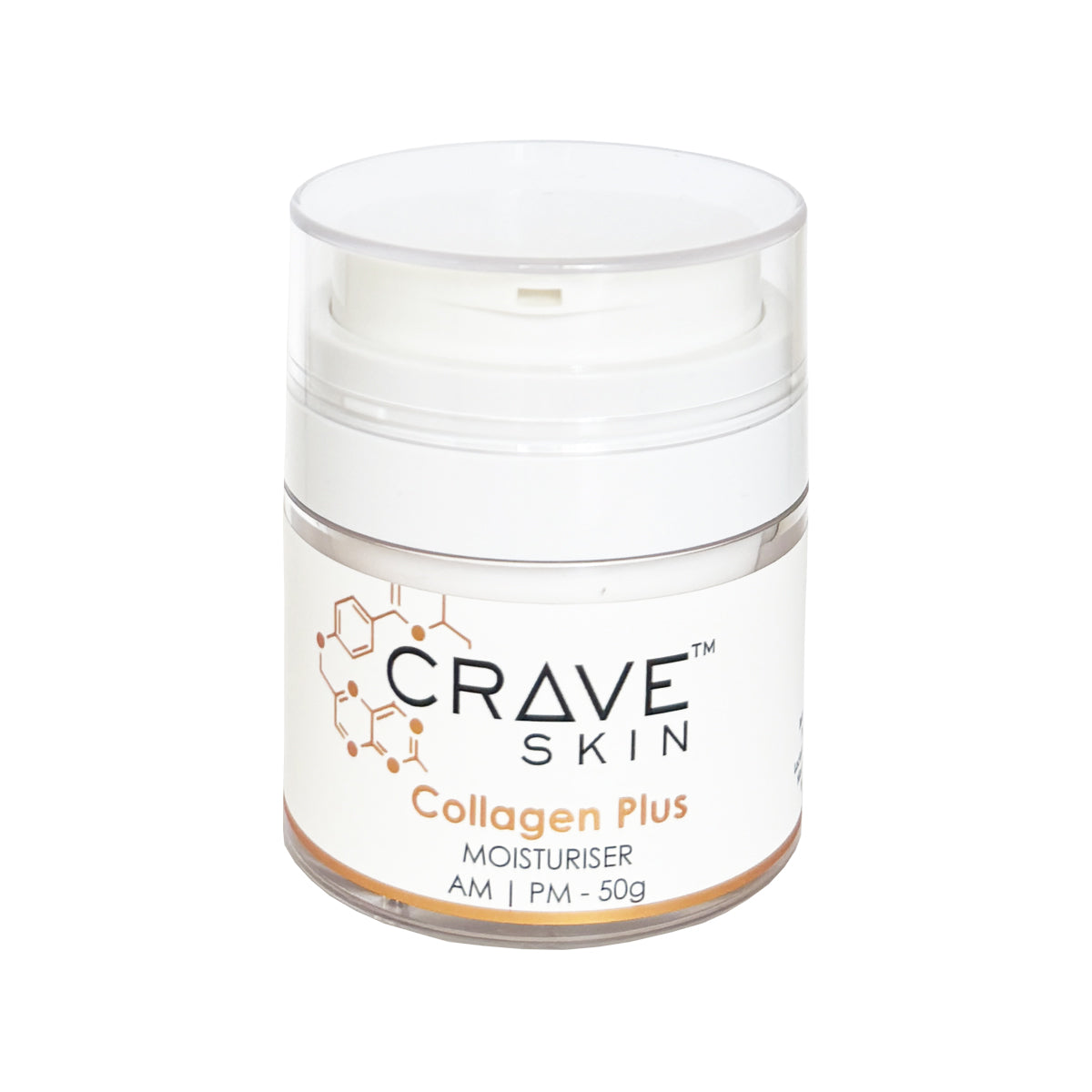 collagen plus moisturiser 50g by crave skin premium cosmeceutical skincare product crafted in Australia wholesale and retail product 