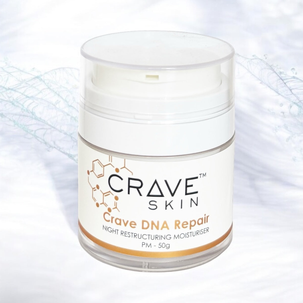 crave dna repair night restructuring moisturiser by crave skin cosmeceutical skincare product wholesale and retail australia wide 