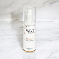 reverse vitamin A 1% serum 30ml by crave skin Austrlian cosmeceutical skincare brand wholesale available australia wide